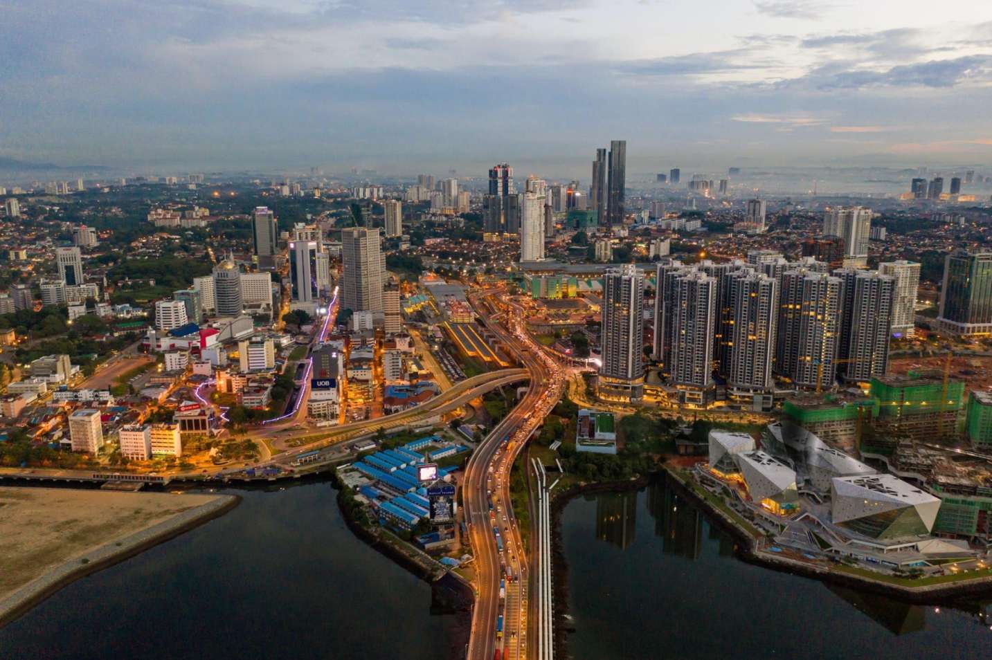 Johor Bahru City Skyline